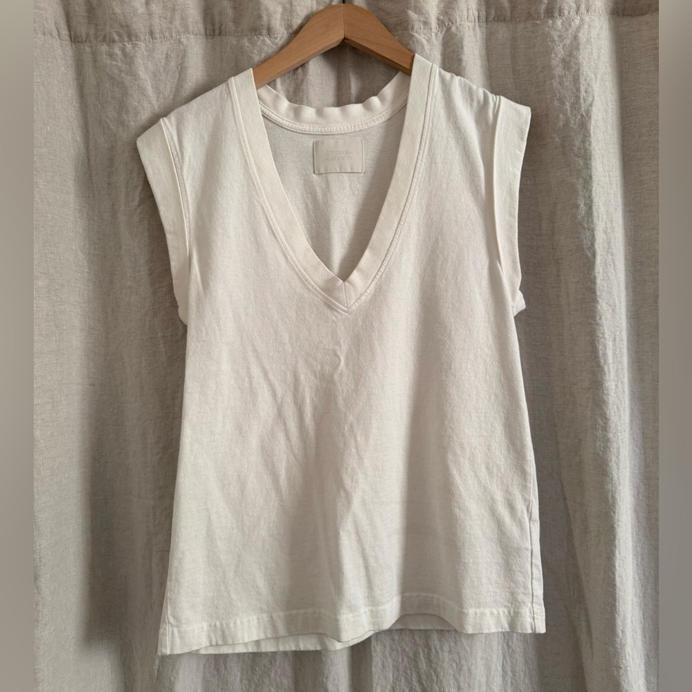 Citizens Of Humanity White Muscle Tee